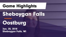 Sheboygan Falls  vs Oostburg Game Highlights - Jan. 20, 2018