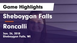 Sheboygan Falls  vs Roncalli  Game Highlights - Jan. 26, 2018