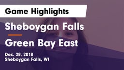 Sheboygan Falls  vs Green Bay East  Game Highlights - Dec. 28, 2018
