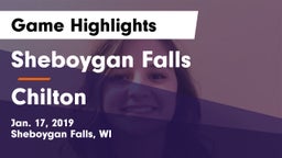 Sheboygan Falls  vs Chilton  Game Highlights - Jan. 17, 2019