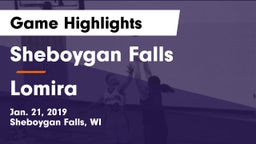 Sheboygan Falls  vs Lomira  Game Highlights - Jan. 21, 2019