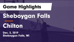 Sheboygan Falls  vs Chilton  Game Highlights - Dec. 3, 2019