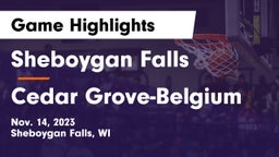 Sheboygan Falls  vs Cedar Grove-Belgium  Game Highlights - Nov. 14, 2023