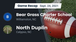 Recap: Bear Grass Charter School vs. North Duplin  2021