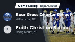 Recap: Bear Grass Charter School vs. Faith Christian School 2022
