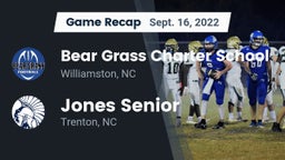Recap: Bear Grass Charter School vs. Jones Senior  2022