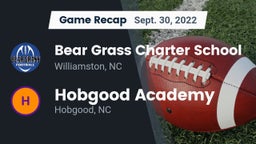 Recap: Bear Grass Charter School vs. Hobgood Academy  2022