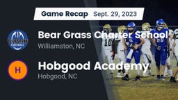 Recap: Bear Grass Charter School vs. Hobgood Academy  2023