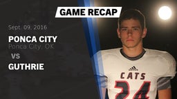 Recap: Ponca City  vs. Guthrie  2016