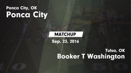 Matchup: Ponca City High vs. Booker T Washington  2016