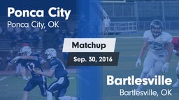 Matchup: Ponca City High vs. Bartlesville  2016
