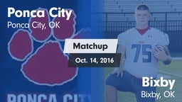 Matchup: Ponca City High vs. Bixby  2016