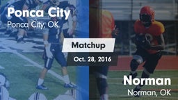 Matchup: Ponca City High vs. Norman  2016