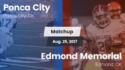 Matchup: Ponca City High vs. Edmond Memorial  2017