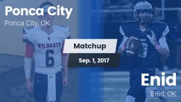 Matchup: Ponca City High vs. Enid  2017