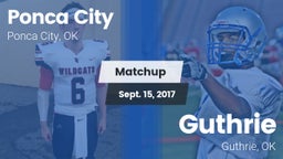 Matchup: Ponca City High vs. Guthrie  2017