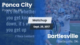 Matchup: Ponca City High vs. Bartlesville  2017