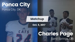 Matchup: Ponca City High vs. Charles Page  2017