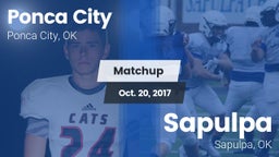 Matchup: Ponca City High vs. Sapulpa  2017