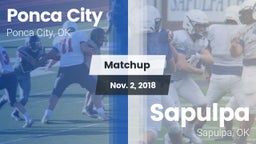 Matchup: Ponca City High vs. Sapulpa  2018