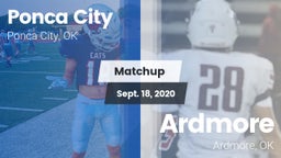 Matchup: Ponca City High vs. Ardmore  2020