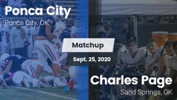 Matchup: Ponca City High vs. Charles Page  2020