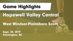 Hopewell Valley Central  vs West Windsor-Plainsboro South  Game Highlights - Sept. 28, 2019