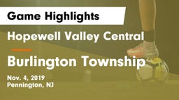 Hopewell Valley Central  vs Burlington Township  Game Highlights - Nov. 4, 2019