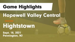 Hopewell Valley Central  vs Hightstown  Game Highlights - Sept. 18, 2021