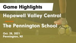 Hopewell Valley Central  vs The Pennington School Game Highlights - Oct. 28, 2021