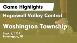 Hopewell Valley Central  vs Washington Township Game Highlights - Sept. 6, 2022