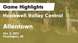 Hopewell Valley Central  vs Allentown Game Highlights - Oct. 8, 2022