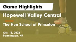 Hopewell Valley Central  vs The Hun School of Princeton Game Highlights - Oct. 18, 2022