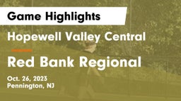 Hopewell Valley Central  vs Red Bank Regional  Game Highlights - Oct. 26, 2023