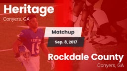 Matchup: Heritage  vs. Rockdale County  2017