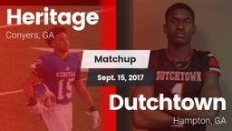 Matchup: Heritage  vs. Dutchtown  2017