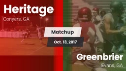 Matchup: Heritage  vs. Greenbrier  2017