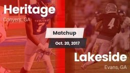 Matchup: Heritage  vs. Lakeside  2017