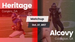 Matchup: Heritage  vs. Alcovy  2017