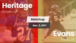 Matchup: Heritage  vs. Evans  2017