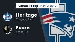 Recap: Heritage  vs. Evans  2017