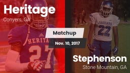 Matchup: Heritage  vs. Stephenson  2017