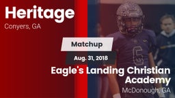 Matchup: Heritage  vs. Eagle's Landing Christian Academy  2018