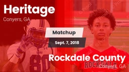 Matchup: Heritage  vs. Rockdale County  2018