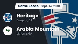 Recap: Heritage  vs. Arabia Mountain  2018