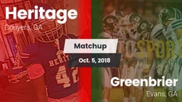 Matchup: Heritage  vs. Greenbrier  2018