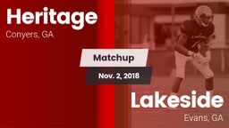 Matchup: Heritage  vs. Lakeside  2018