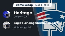 Recap: Heritage  vs. Eagle's Landing Christian Academy  2019