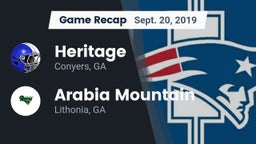 Recap: Heritage  vs. Arabia Mountain  2019