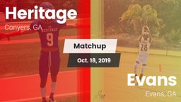 Matchup: Heritage  vs. Evans  2019